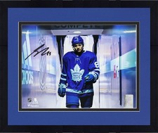 Framed Nick Robertson Maple Leafs Signed 8x10 Walking Down the Tunnel Photo