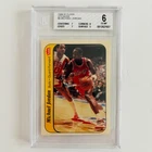 1986-87 Fleer Sticker #8 Michael Jordan BGS 6 EX-MT Rookie RC Bulls Vintage