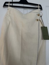 Gucci asymmetrical wrap linen skirt new with tags regular price - 1,980 