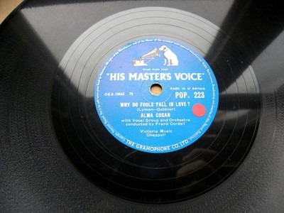 0708/ ALMA COGAN- Why do fools fall in Love ?  rec. 1956-JUKEBOX-78rpm Schellack