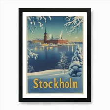 Aihrgdesign A Mid Century Modern Tr Framed Wall Art Poster Canvas Print Picture