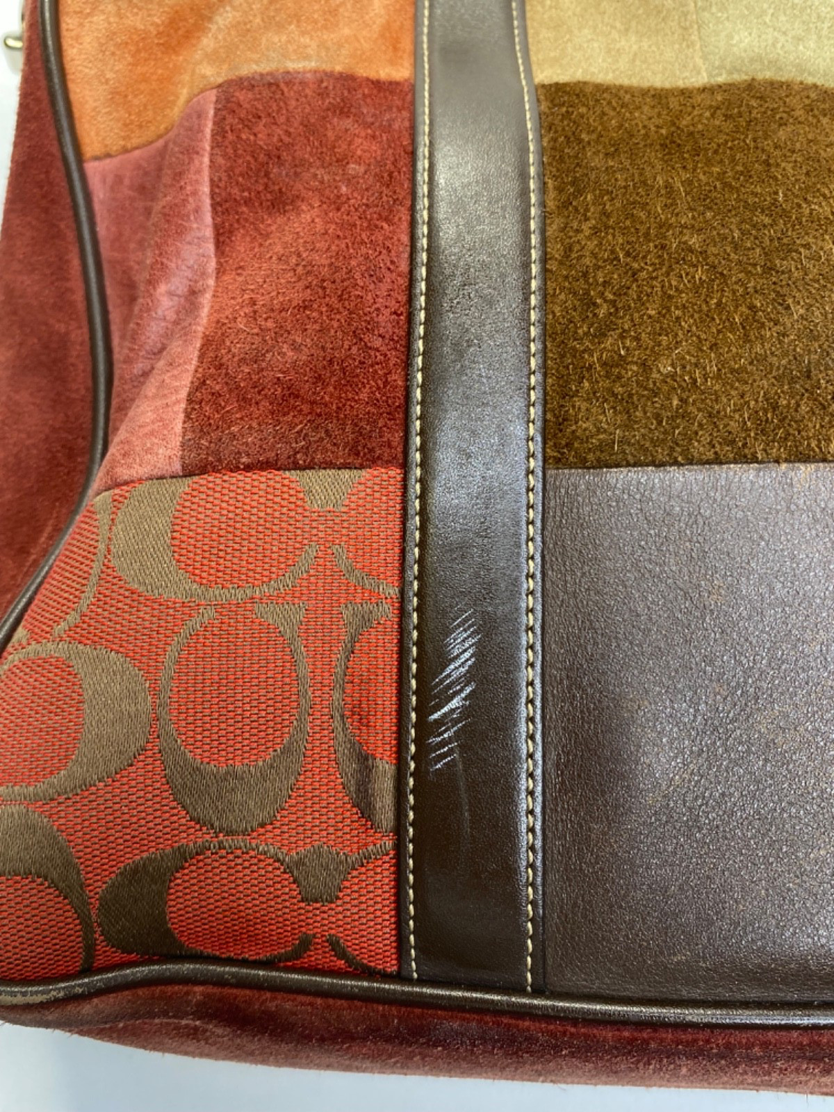 Coach Multicolor Patchwork Hobo Shoulder Bag CO5Q… - image 2