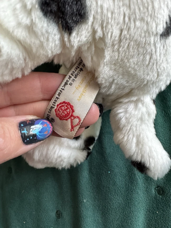 Keel Toys Buttons Dalmatian White Black Spotty Dog Soft Plush Toy 13” B3 - Image 4 of 4