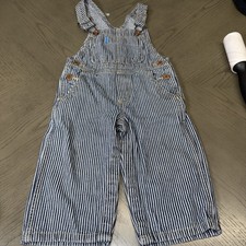 2011 18m Genuine Kids Oshkosh Overall Stripped Denim  