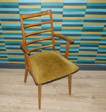 Sedia con braccioli anni 60 sedia sala da pranzo sedia a pioli schienale fine sixties