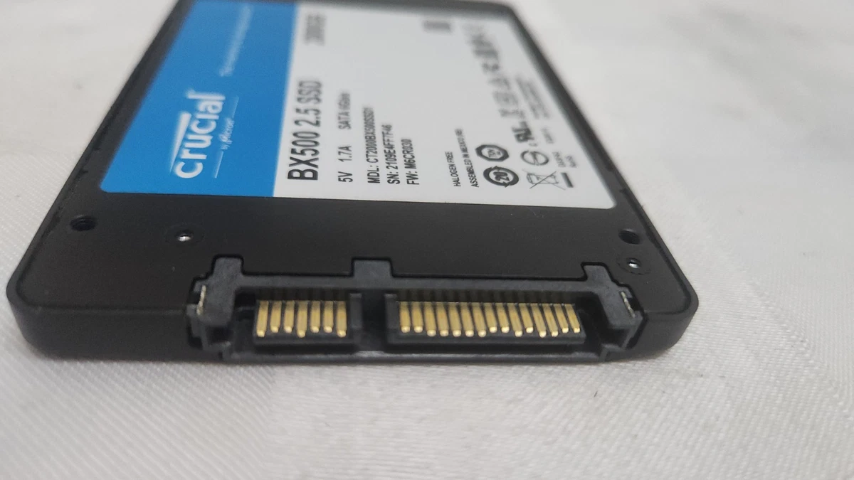 SSD Crucial BX500 2 TB 2000 GB defectuoso. Tal cual.