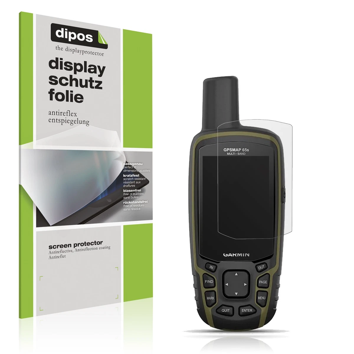 Dipos 3X Pellicola Protettiva Antiriflesso Per Garmin Drive 51 LMT-S – Taglio Laser, Made In Germany. Opaca, Anti-impronte, Anti-graffio. Applicazione Senza Bolle E Rimovibile Senza Residui. - 6