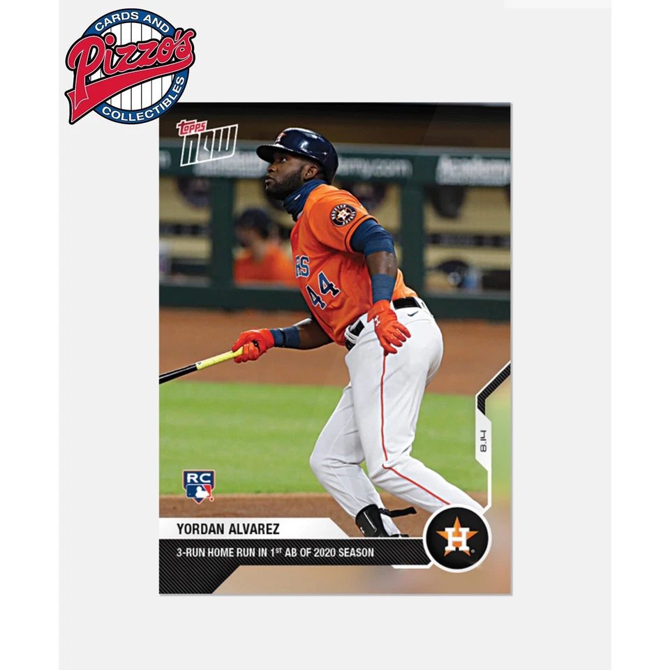 Yordan Alvarez MLB TOPPS NOW Card 105 3 Run HR in 1st AB of 2020 Season Presale - Photo 1/1