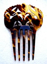 Faux tortoiseshell Victorian antique hair comb - NO US IMPORT FEES
