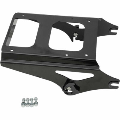 Drag Specialties Black Quick-Detach Tour Box Mount 2009-13 Harley Touring