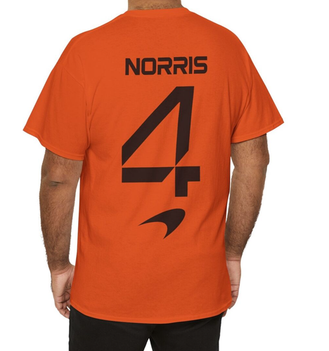 Lando Norris 2025 Shirt Mclaren Papaya Racing Driver Merch Fan Gift Idea Apparel