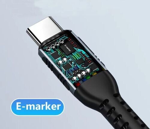 CÂBLE DE CHARGE RAPIDE C TO C 5A 100W POUR REDMI GOOGLE PIXEL SAMSUNG NOTE 10 S20 S21 - Photo 2 sur 3