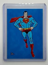Superman Limited Edition Artist Signed "DC Comics" Trading Card 7/10