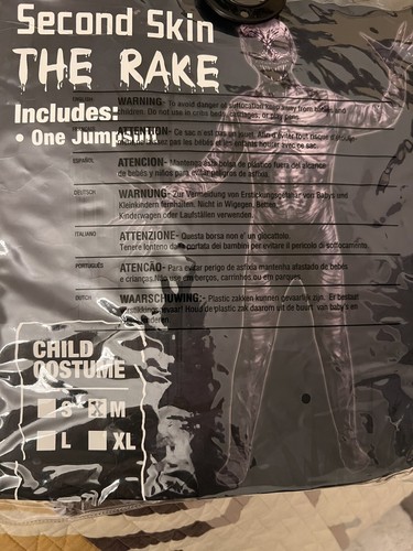 The Rake Morphsuit Kids Halloween Costume Full Body Outfit Youth M 8 | eBay