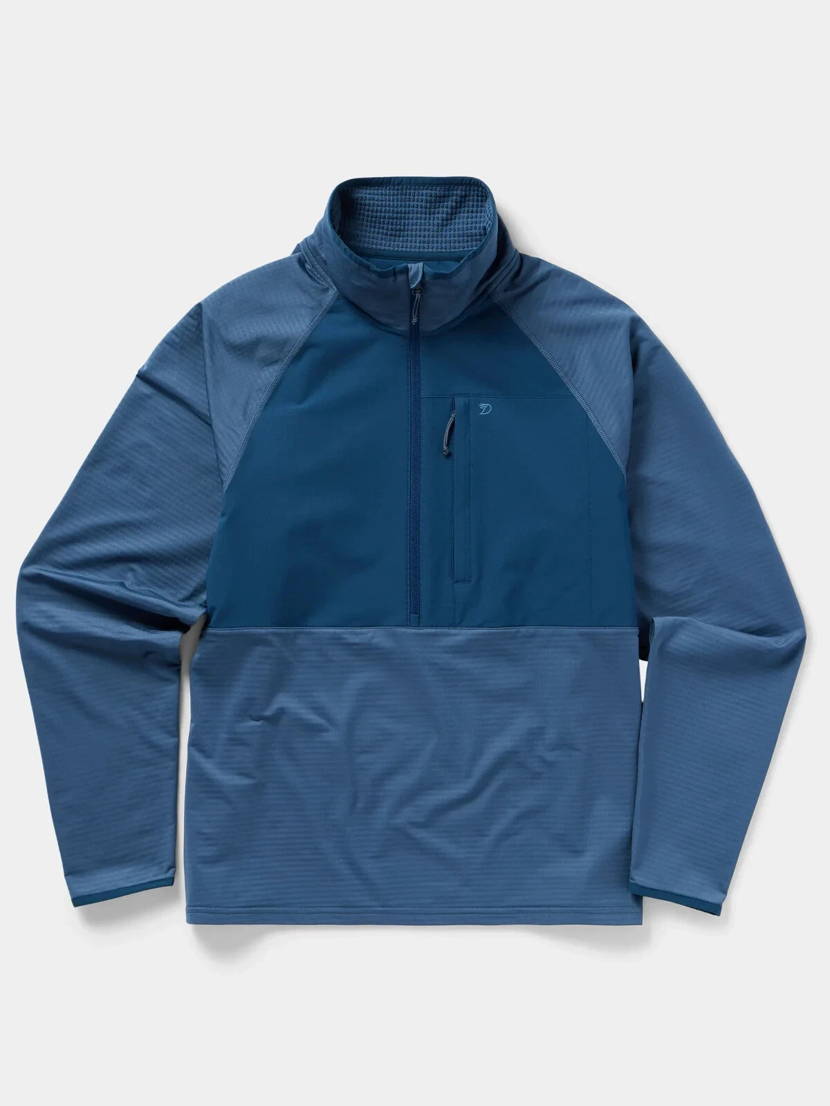 *NWT*Duck Camp Men's Size L Lightweight Grid Tech Fleece 1/2 Zip Outdoor Fishing