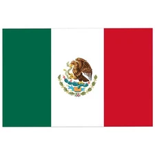 Magnet Me Up Mexico Mexican Flag Car Magnet - 3x5 Inches - UV Printed Vinyl