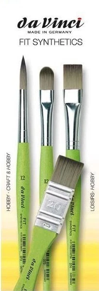 da Vinci Fit for Hobby Synthetikpinsel flach Serie 374 / 373 / 375 wählbar NEU ! - Bild 1 von 1