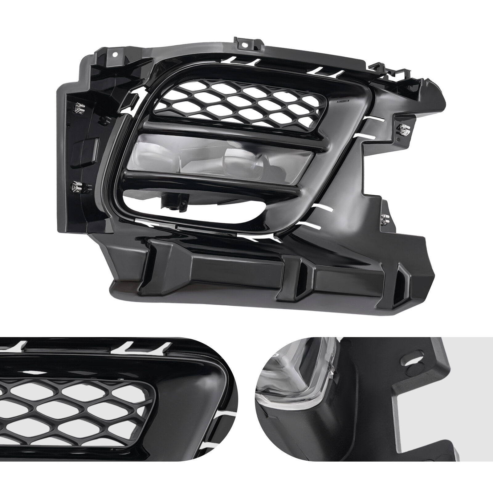 LED Fog Light Lamp W/Cover Kit For Jeep Grand Cherokee 2017-22 RH Passenger Side