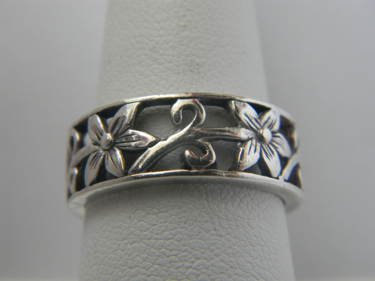 メーカー 一覧 Vintage HAN Wide Filigree Open Silver Sterling 925 Thailand その他