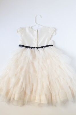 Holiday Editions Dress, Ivory, Black, Flower Girl, Pageant, Christmas, Size  3T | eBay