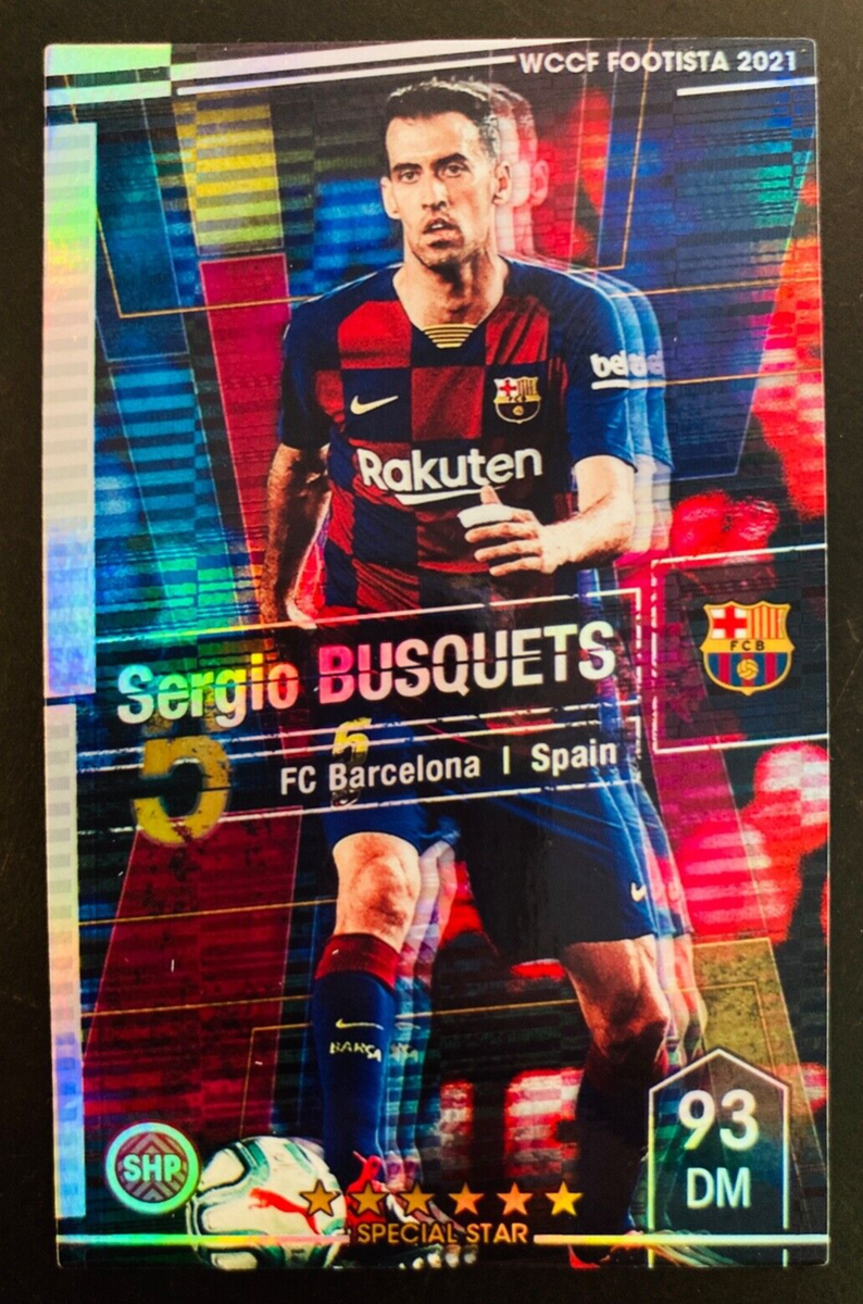 2021 Panini WCCF Footista F21R Sergio Busquets Barcelona refractor