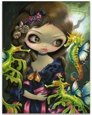 Strangeling Poissons Volants L Hippocampe -11x14 Unframed Art Print Poster-Decor