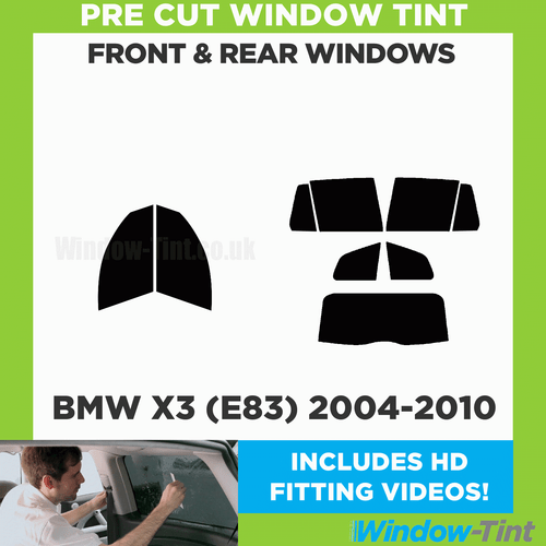 For BMW X3 (E83) 2004-10 Full Pre Cut Window Tint Kit Front & Rear Tinting Film - Picture 2 of 10