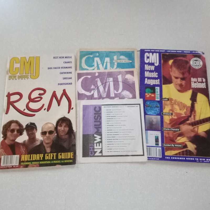 CMJ New Music Monthly Lot of 2 (3 CD) REM Helmet Retro