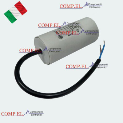 Condensatore Di Avviamento 10µF 230V Per Motore Cancello Elettrico – Prodotto In Italia
