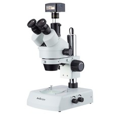 AmScope LED Trinocular Zoom Stereo Microscope 3.5X-180X  10MP USB3 Camera