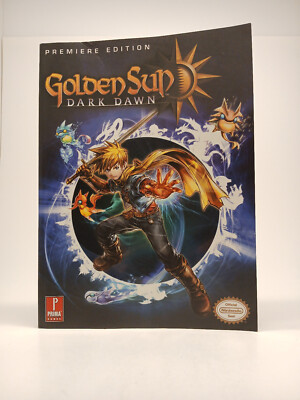 Golden Sun Dark Dawn Prima Games Guide Premiere Edition NDS with Map Insert