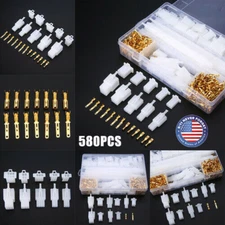 580pcs Motorcycle Car Electrical Wire Connector Terminal 2.8mm 2/3/4/6/9 Pin Kit