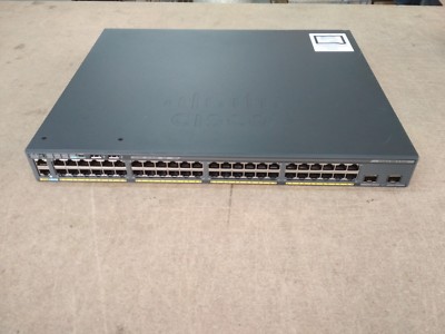 Cisco WS-C2960X-48FPD-L Catalyst 2960-X 48 GigE PoE 740W, 2 x 10G SFP+, LAN Base