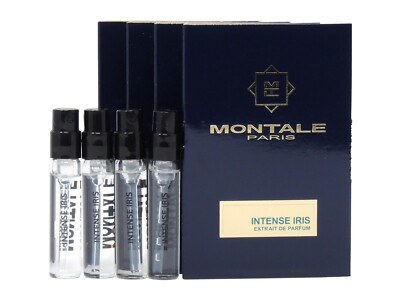 MONTALE PARIS INTENSE IRIS EDP 2.0ml .06oz x 4 COLOGNE PERFUME SPRAY SAMPLES