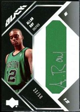 Allan Ray Rookie Card 2006-07 UD Black Autographs Rookie Materials #AR 