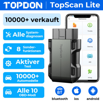  2025 TOPDON TOPSCAN Profi KFZ OBD2 Diagnosegerät Auto Scanner ALLE SYSTEM WIFI