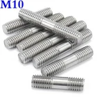 M10 -1.5 30mm-250mm A2 Stainless Steel Double End Threaded Stud Bolts Screws Rod