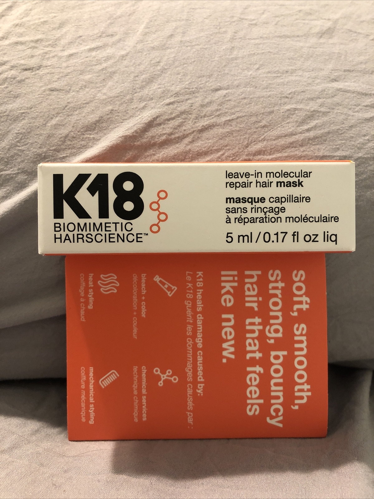 K18 LeaveIn Molecular Repair Hair Mask 5ml 858511001098 eBay