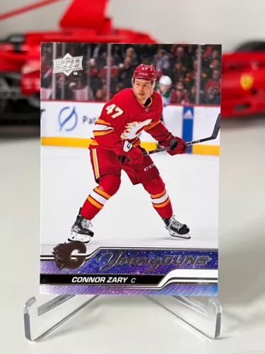 2023-24 UPPER DECK HOCKEY CONNOR ZARY YOUNG GUNS ROOKIE RC #496 CALGARY FLAME