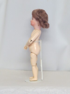 Poupée Ancienne Bleuette Unis-France 301 Reproduction 29 Cm, Tête Biscotte Porcelaine, Corps Bois
