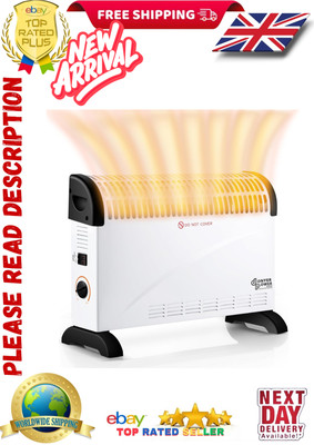 DONYER POWER Konvektor Heizkörper Heizung mit regelbarem Thermostat, 2000W, 3 Wärme