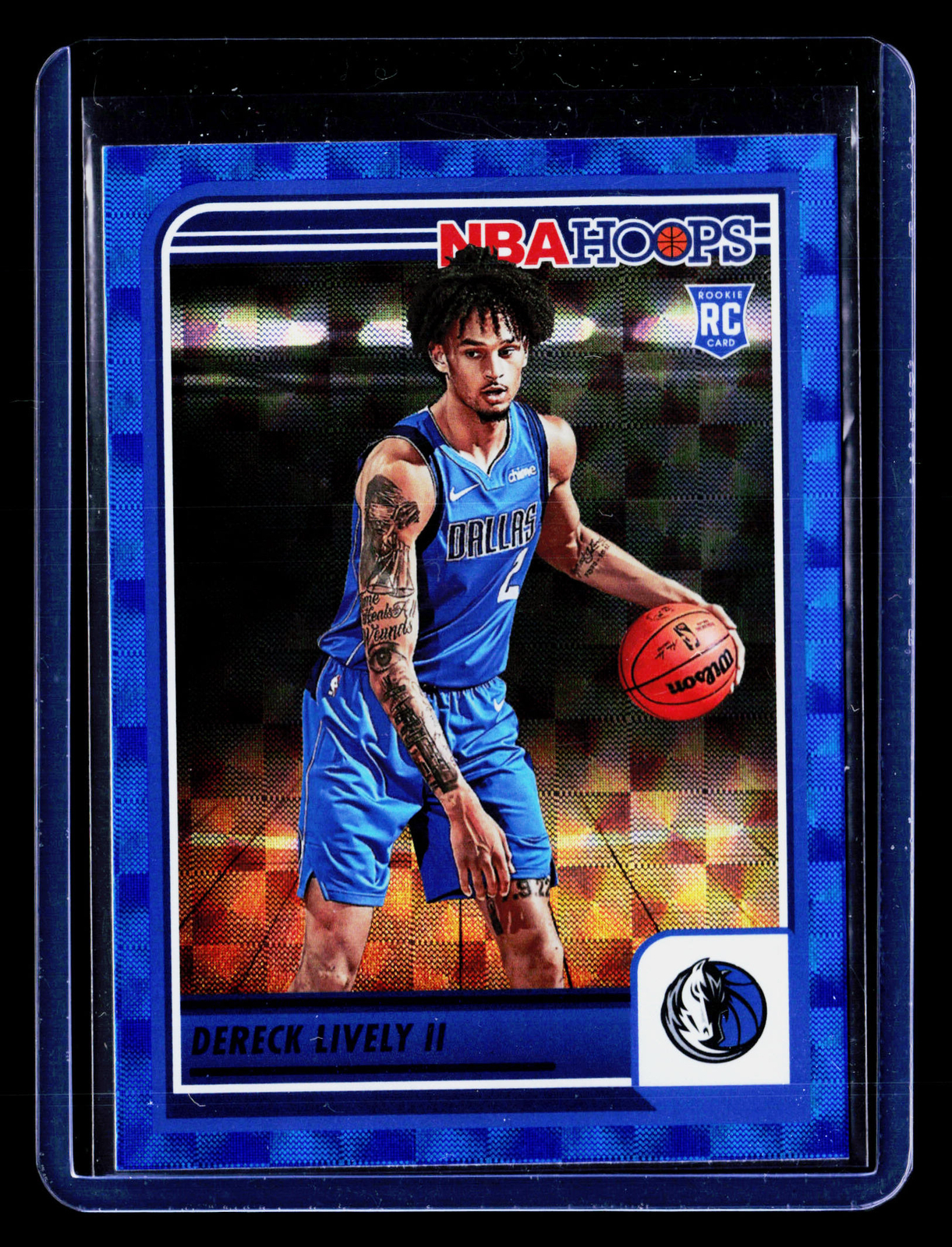 2023-24 Hoops Hyper Blue Dereck Lively II #241 RC Dallas Mavericks