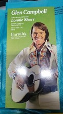 Glen Campbell Lonnie Shorr 1976 Harrah's Reno Celebrity Postcard Lrg Size