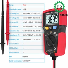 UNI-T Pocket Digital Multimeter AC DC Voltmeter Capcimeter Amp Ohm NCV Freq Test