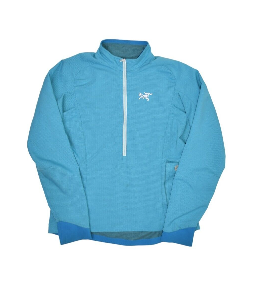 ARC'TERYX Giacca Acrteryx Donna Blu S Blu 1 2 Zip Accelero Pullover Leggero Atletico