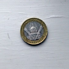 £2 Pound Coin British, 2005 St. PAUL'S CATHEDRAL 60th ANN. END OF WW2