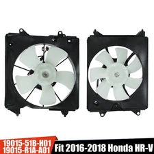 Radiator Condenser Cooling Fan Assembly For 2016-2018 Honda HR-V 19015-51B-H01