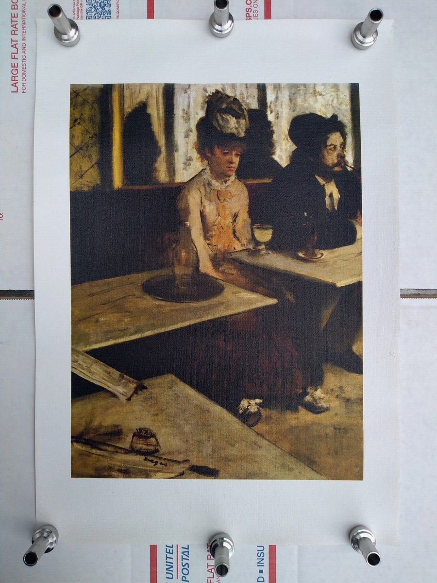 Wee Blue Coo Grußkarte – Edgar Degas „Der Absinthtrinker“, 17,5 X 12,5 Cm, Nachhaltiger Karton