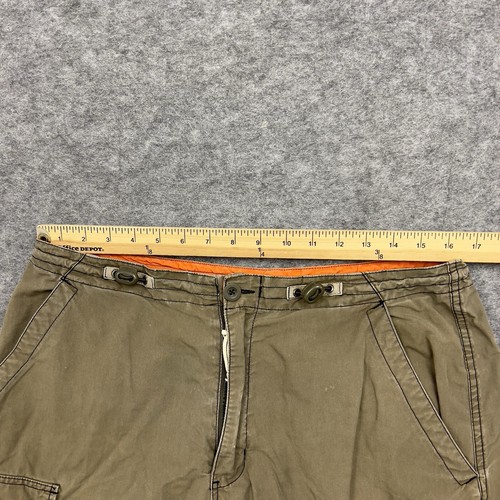 Abercrombie & Fitch Cargo Shorts Mens Medium Brown Khaki Paratrooper Fatigues - Picture 16 of 20