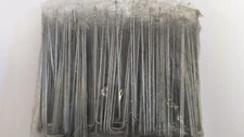200 -Ashman Heavy Duty & Anti Rust Galvanized Garden Stakes Landscape Staples